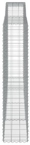 7 db íves horganyzott vas gabion kosár 400x50x220/240 cm