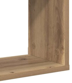 Fali Polc polcokkal kézműves tölgy 100 x 20 x 53 cm Faanyag