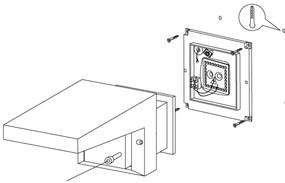 Eglo 95097 - Kültéri fali lámpa DESELLA 1 LED/10W/230V