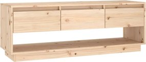 vidaXL tömör fenyőfa TV-szekrény 110,5 x 34 x 40 cm