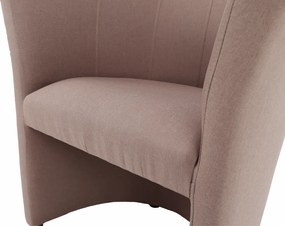 Klub fotel, pasztell rózsaszín anyag, CUBA