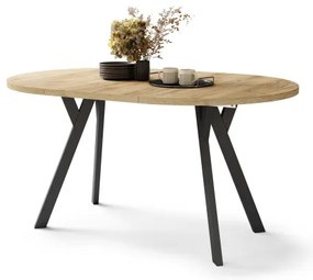 Bővíthető étkezőasztal ARTUR craft tölgy/fekete