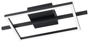 Eglo 901115 - LED Dimmelhető mennyezeti lámpa AMANDOLO LED/17W/230V fekete + + távirányító