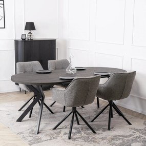 Forgó Étkezőszék Szürke Színben. PEONY