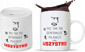 Labdarúgó Bögre Persely Szett Ajándék fényképes nyomtatással