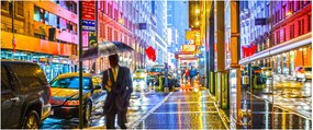 Kép - Város neonfényben (120x50 cm)