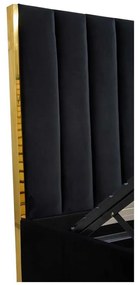 Ariella ágy 160 x 200 cm, fekete