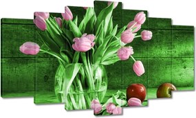 Festmények 140x80 Zöld deszkák