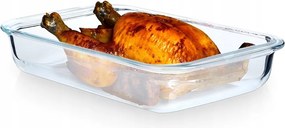 Hőálló üveg serpenyő rakott hal hús zöldség 1L