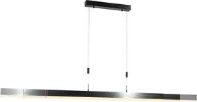 Állítható függőlámpa fekete, beépített dimmelhető LED-del - Lamba