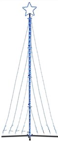 kék LED karácsonyfa 447 LED 249 cm