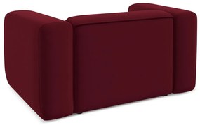 Borvörös bársony fotel Ekahi – Makamii