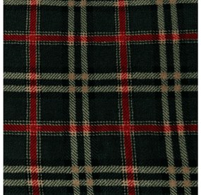 Mikroplüss ágyneműhuzat szett GLENMOORE zöld + Mikroplüss lepedő SOFT 180x200 cm fehér, duplaágyhoz