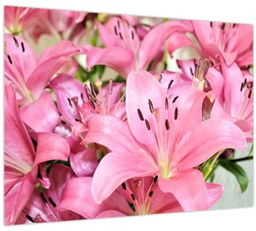 Kép - Rózsaszín liliomok (70x50 cm)