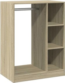 vidaXL sonoma tölgy színű szerelt fa ruhásszekrény 77 x 48 x 102 cm