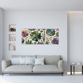Kép - Pozsgás növények (120x50 cm)