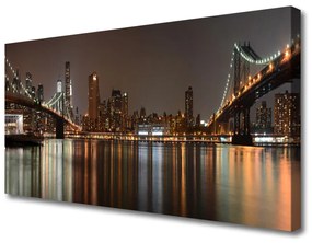 Vászonfotó Város Bridges Architecture 100x50 cm