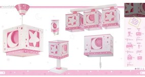 Dalber 63233NS - Gyerek mennyezeti lámpa MOON LIGHT 3xE27/60W/230V rózsaszín