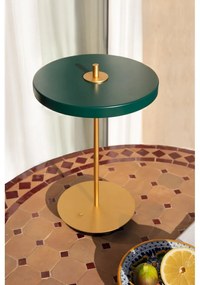 Zöld LED dimmelhető asztali lámpa fém búrával (magasság 31 cm) Asteria Move – UMAGE