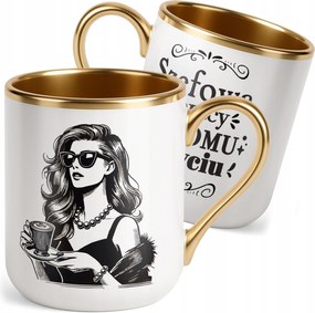 Prémium Bögre Arany Nőnap Vicces Ajándék Nőknek