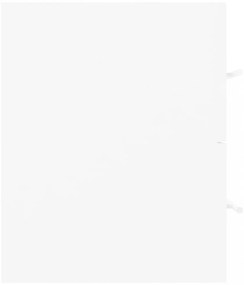 fehér szerelt fa mosdószekrény 100 x 38,5 x 48 cm