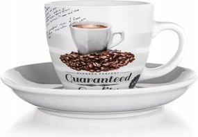 Csésze csészealjjal Guaranteed Quality eszpresszó kávé 190 ml