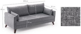 3 személyes kanapéágy Bella Sofa  - Szürke