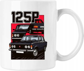 125P Bögre Auto Prl Rajongóknak, Fehér, 330ml