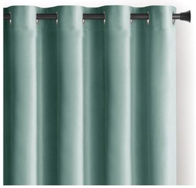 Világoszöld bársony dimout (részleges sötétítő) függöny 140x270 cm Eyelets – Restilo