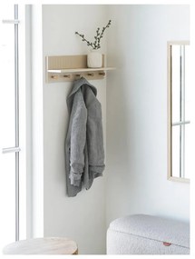 Bézs fali fogas polccal 50 cm Rocca – House Nordic