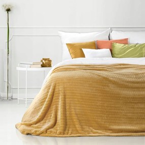 Mikroszálas ágytakaró 220x200 Cindy 2 mustársárga
