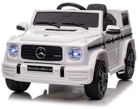 Elektromos autó távirányítóval, Mercedes Benz G63, MP3, USB/SD, 2x25W, EVA habszivacs kerekek, felfüggesztéssel, 110x69x53 cm