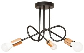 LED felületre szerelt csillár OXFORD 3xE27/15W/230V fekete