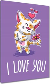 Vászonkép 70x100 Cica