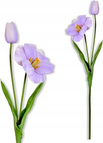 Lila Tulipán Ág Tulipán 53 cm Művirág habszivacs Élő