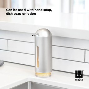 Ezüstszínű műanyag szappanadagoló 350 ml Penguin – Umbra