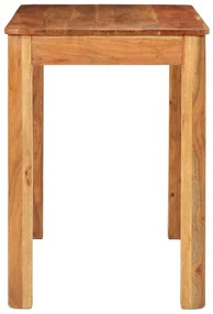 tömör akácfa étkezőasztal 110 x 55 x 76 cm