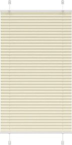 vidaXL pliszírozott redőny krém 75x150 cm szövetszélesség 74,4 cm