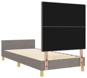 Taupe ágykeret 100x200 cm szövetből