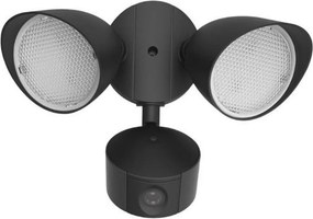LUTEC 7622220012 DRACO Fali Lámpa Mozgásérzékelővel Fekete LED IP44