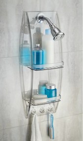 Átlátszó felakasztható fürdőszobapolc, 23 x 73 cm - iDesign