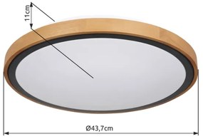 Globo 41764-24 - LED Mennyezeti lámpa BRUNO LED/24W/230V 437mm 3000/4500/6000K