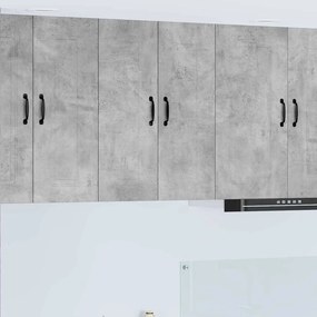Fali konyhaszekrény Beton Szürke 30 x 31 x 80 cm Faanyag