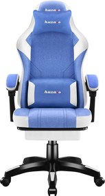 Gamer szék space 3.7 lábtartóval kék.