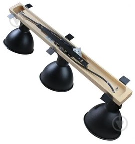 Spotlámpa 3xE27/40W/230V fekete