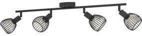 Eglo 901042 - spotlámpa SONNINO 4xE14/40W/230V fekete