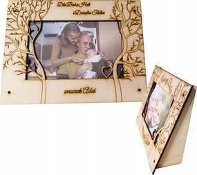 Gravírozott személyre szabott keret nagymama és nagypapa napjára Ajándék