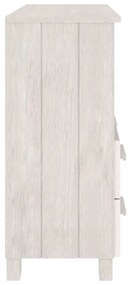 HAMAR fehér tömör fenyőfa tálalószekrény 85 x 35 x 80 cm