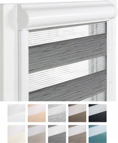 Roló Éjjel-nappal Kazettában Non-invazív Vezetősín 47x150 Zebra Prémium