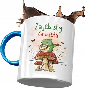 Kék Bögre Geodéta Békás Geodéta Nyomtatott Fotóval